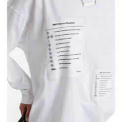 MM6 Maison Margiela Appliquéd Cotton Jersey T-shirt -Oséree Shop unnamed file 933