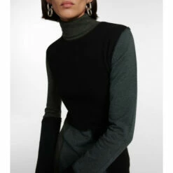 MM6 Maison Margiela Colorblocked Cotton And Wool Midi Dress -Oséree Shop unnamed file 954