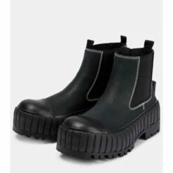 MM6 Maison Margiela Leather Chelsea Boots -Oséree Shop unnamed file 963