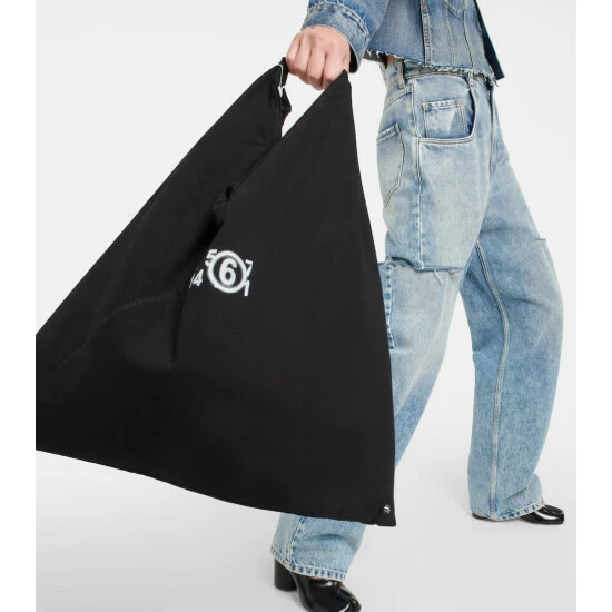 MM6 Maison Margiela Japanese Logo Jersey Tote Bag 1 MM6 Maison Margiela Japanese Logo Jersey Tote Bag